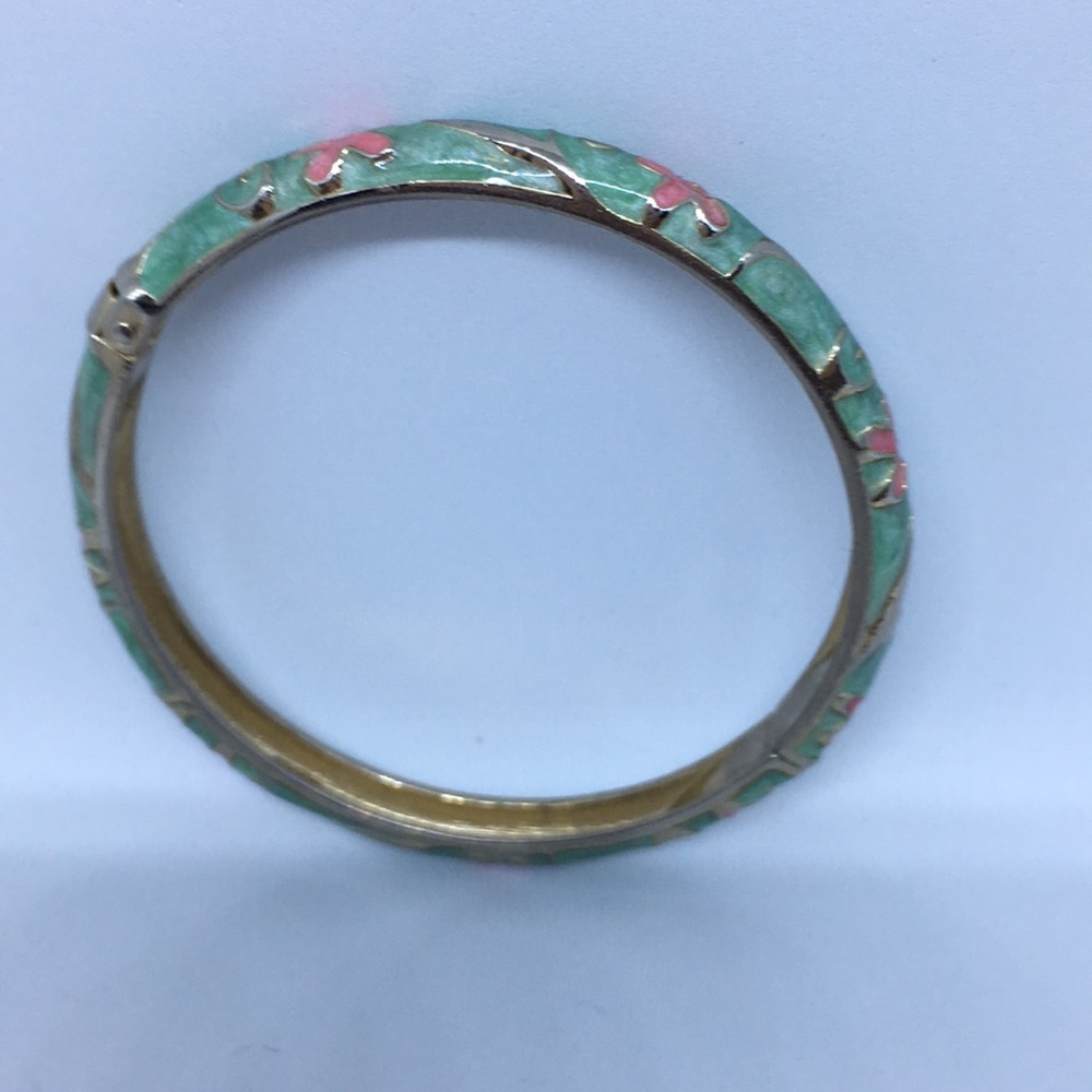 4 for $20 Vintage Floral Mint Green Bracelet